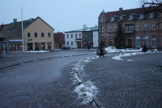 Stortorget i Simrishamn julafton 2012 kl. 15:05|Foto: Stefan Persson